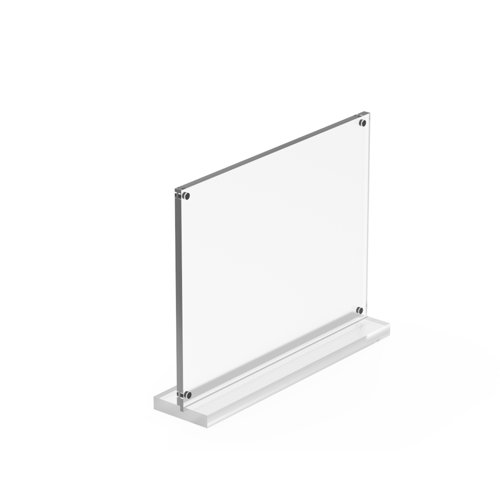 FixtureDisplays Acrylic Photo Frame With Stand And 8.50"x 6.50